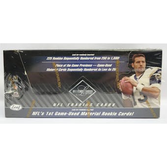 2000 Leaf Limited Football Hobby Box (Reed Buy)
