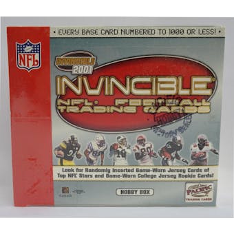 2001 Pacific Invincible Football Hobby Box (Reed Buy)