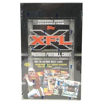 2001 Topps XFL Football Hobby Box (Reed Buy)