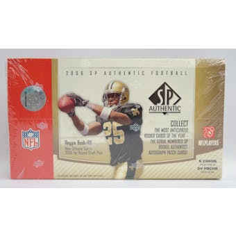 2006 Upper Deck SP Authentic Football Hobby Box (Reed Buy)