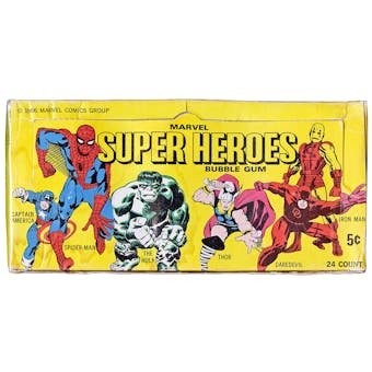 1966 Marvel Super Heroes Original Empty Display Box