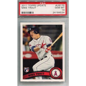 2011 Topps Update #US175 Mike Trout RC PSA 10 *4534 (Reed Buy)