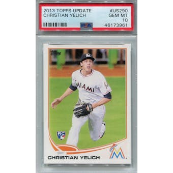 2013 Topps Update #US290 Christian Yelich RC PSA 10 *3961 (Reed Buy)