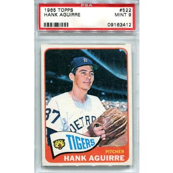 1965 Topps #422 Hank Aguirre PSA 9 *3412 (Reed Buy)