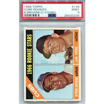 1966 Topps #139 Cubs Rookies PSA 9 *0230 (Reed Buy)