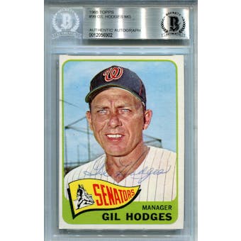 1965 Topps #99 Gil Hodges BAS Auto Authentic *6902 (Reed Buy)