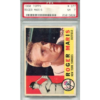 1960 Topps #377 Roger Maris PSA 7 *3020 (Reed Buy)