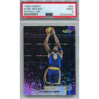 1999/00 Finest Refractor #64 Kobe Bryant PSA 9 *2287 (Reed Buy)