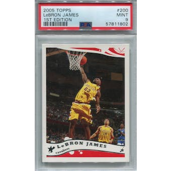 2005/06 Topps 1st Edition #200 LeBron James PSA 9 *1802 (Reed Buy)