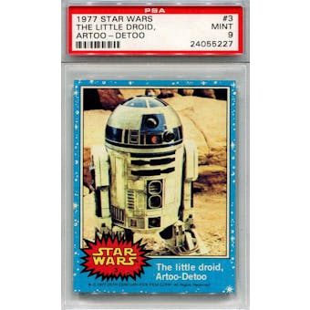 1977 Topps Star Wars #3 Artoo-Detoo R2-D2 PSA 9 *5227 (Reed Buy)
