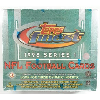1998 Topps Finest Series 1 Football Hobby Box (Reed Buy)