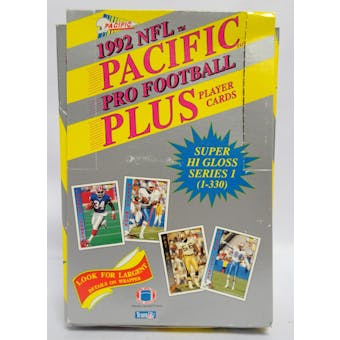 1992 Pacific Plus Series 1 Football Wax Box (Reed Buy)
