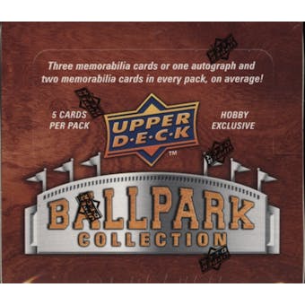 2008 Upper Deck Ballpark Collection Baseball Hobby Box