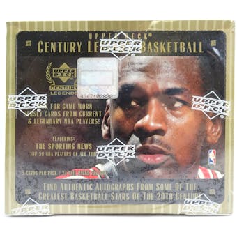 1998/99 Upper Deck Century Legends Basketball Hobby Box (Reed Buy)