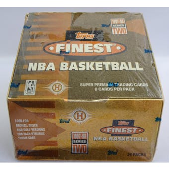 1997/98 Topps Finest Series 2 Basketball Hobby Box (Reed Buy)