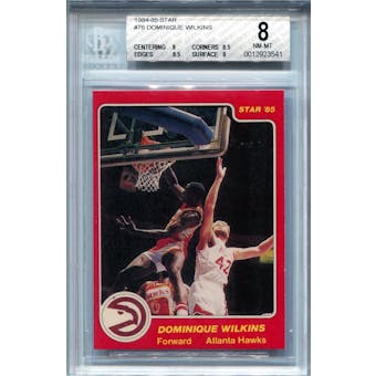 1984/85 Star #76 Dominique Wilkins BGS 8 *3541 (Reed Buy)