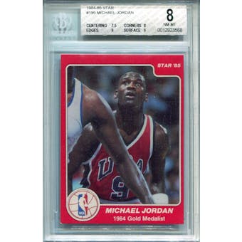 1984/85 Star #195 Michael Jordan Olympic BGS 8 *3568 (Reed Buy)