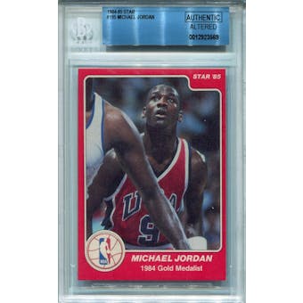 1984/85 Star #195 Michael Jordan Olympic BGS AUTH Altered *3569 (Reed Buy)