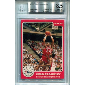 1984/85 Star #202 Charles Barkley XRC BGS 8.5 *3545 (Reed Buy)
