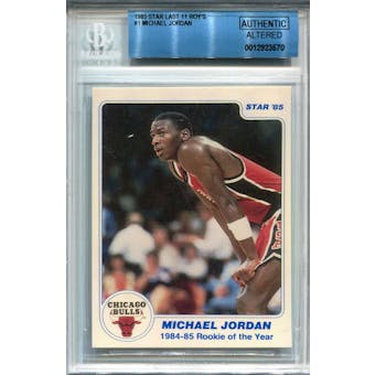 1985 Star Last 11 ROYs #1 Michael Jordan BGS AUTH Altered *3570 (Reed Buy)