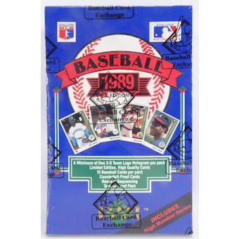 1989 Upper Deck High # Baseball Wax Box (BBCE) (Reed Buy)
