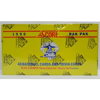 1990 Score Baseball Rack Box (FASC) (BBCE) (Reed Buy)