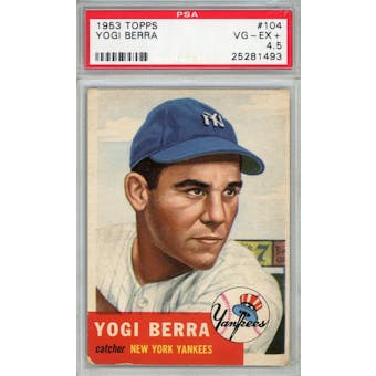 1953 Topps #104 Yogi Berra PSA 4.5 *1493 (Reed Buy)