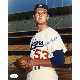 Don Drysdale Dodgers Autographed 8x10 Color Photo JSA QQ09736 (Reed Buy)