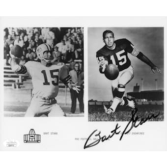 Bart Starr Hall of Fame Autographed 8x10 B&W Photo JSA QQ09751 (Reed Buy)