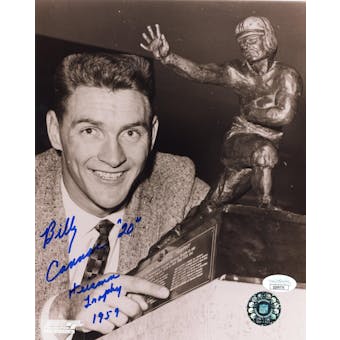 Billy Cannon LSU Autographed 8x10 B&W Photo (Heisman 1959) JSA QQ09776