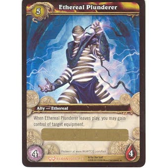 World of Warcraft WoW Illidan Single Ethereal Plunderer LOOT (HfI-LOOT3) Unscratched Loot Card