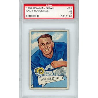 1952 Bowman Small #85 Andy Robustelli RC PSA 5 *9140 (Reed Buy)