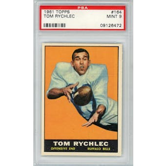 1961 Topps #164 Tom Rychlec PSA 9 *6472 (Reed Buy)
