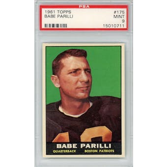 1961 Topps #175 Babe Parilli PSA 9 *0711 (Reed Buy)