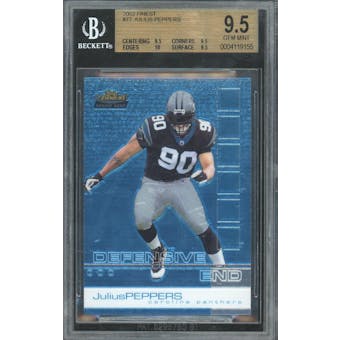 2002 Finest #77 Julius Peppers RC BGS 9.5 *9155 (Reed Buy)
