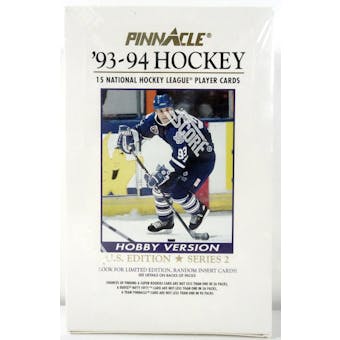 1993/94 Pinnacle Series 2 Hockey Hobby Box (Reed Buy)