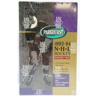 1993/94 Parkhurst Series 2 US Hockey Hobby Box (Reed Buy)