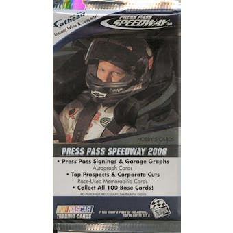 2008 Press Pass Speedway Racing Hobby Pack
