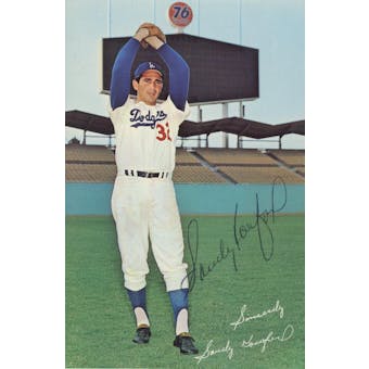 Sandy Koufax Dodgers Autographed Postcard JSA QQ09693 (Reed Buy)