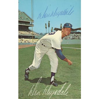 Don Drysdale Dodgers Autographed Postcard JSA QQ09695 (Reed Buy)