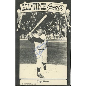 Yogi Berra Yankees Autographed 1973 TCMA Postcard JSA QQ09705 (Reed Buy)