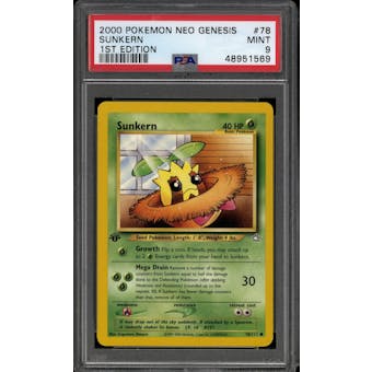 Pokemon Neo Genesis 1st Edition Sunkern 78/111 PSA 9
