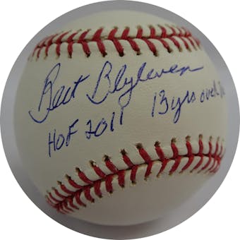 Bert Blyleven Autographed MLB Baseball (w/ multiple insc.) PSA 4A02203 (Reed Buy)