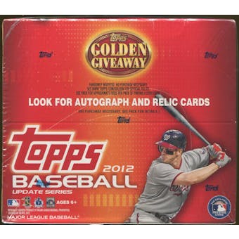 2012 Topps Update Series Baseball Retail Box (Target Red-Bordered Parallels)