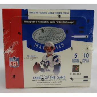 2005 Leaf Certified Materials Football Hobby Box (Reed Buy)