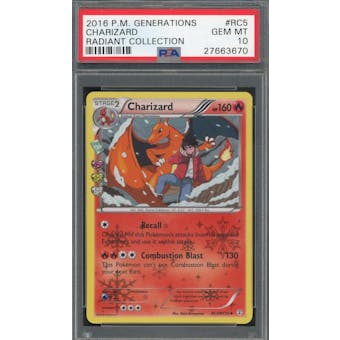 2016 Pokemon Generations Charizard RC5/RC32 Radiant Collection PSA 10 *3670 (Reed Buy)