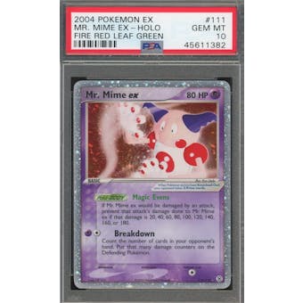 2004 Pokemon Fire Red Leaf Green Mr. Mime EX 111/112 PSA 10 *1382 (Reed Buy)