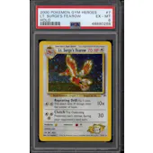 Pokemon Gym Heroes Lt. Surge's Fearow 7/132 PSA 6