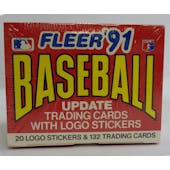 1991 Fleer Update Baseball Factory Set (Reed Buy)