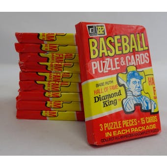 1982 Donruss Baseball Wax Pack (Lot of 10) (Reed Buy)